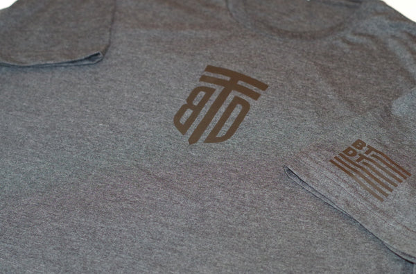 Subdued Shield T-Shirt w/ Flag on Sleeve